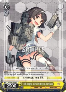 14th Kagero-class Destroyer, Tanikaze #KC/S31-E023 · Weiss Schwarz