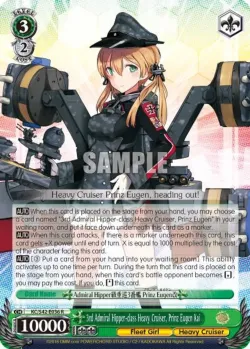 3rd Admiral Hipper-class Heavy Cruiser, Prinz Eugen Kai #KC/S42-E036 · Weiss Schwarz