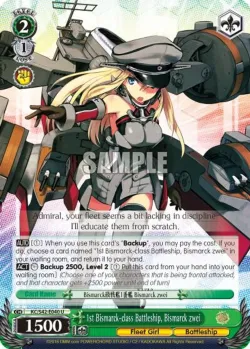 1st Bismarck-class Battleship, Bismarck zwei #KC/S42-E040 · Weiss Schwarz