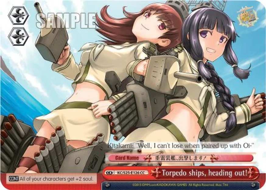 Torpedo ships, heading out! 「KC/S25-E126」「EN」