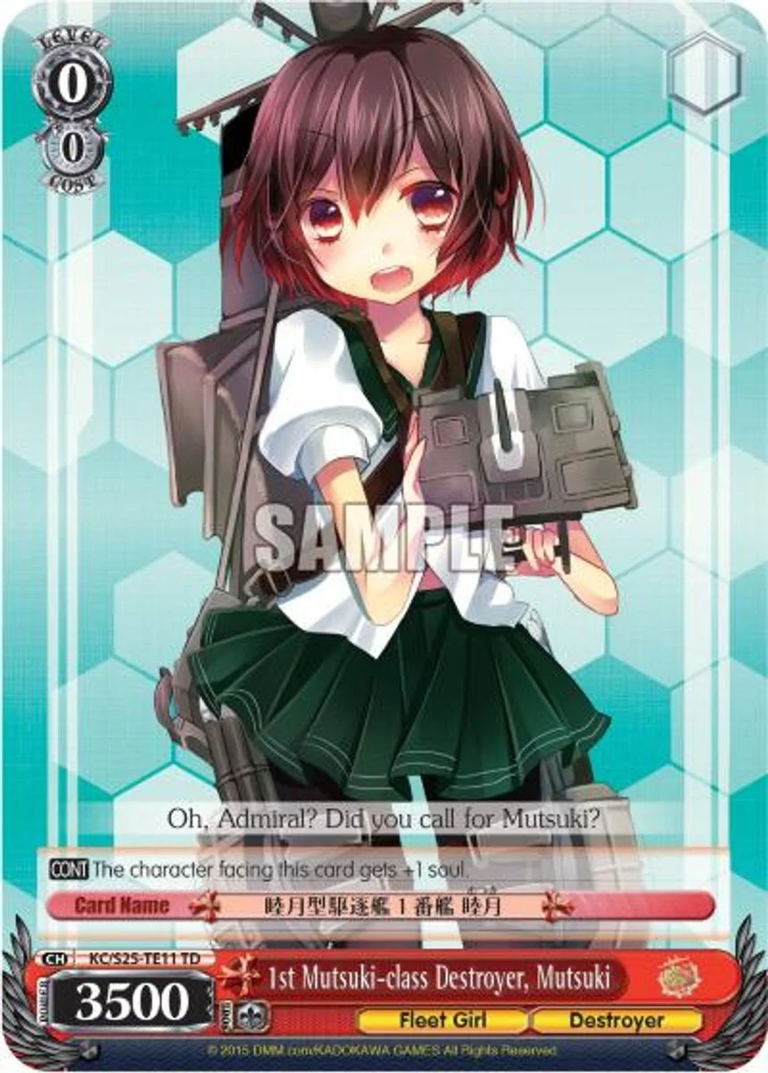 1st Mutsuki-class Destroyer, Mutsuki 「KC/S25-TE11」「EN」