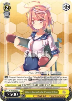 3rd Junsen Otsu-class Type Kai Ⅱ Submarine, I-58-Kai #KC/S25-E029 · Weiss Schwarz