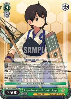 Kaga-class Aircraft Carrier, Kaga #KC/S25-E036 · Weiss Schwarz