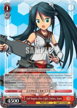 2nd Nagara-class Light Cruiser, Isuzu #KC/S25-E114 · Weiss Schwarz
