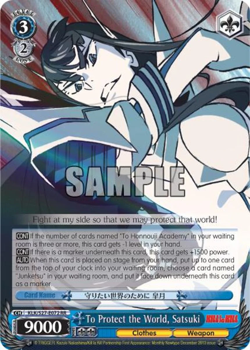 To Protect the World, Satsuki 「KLK/S27-E072」「EN」