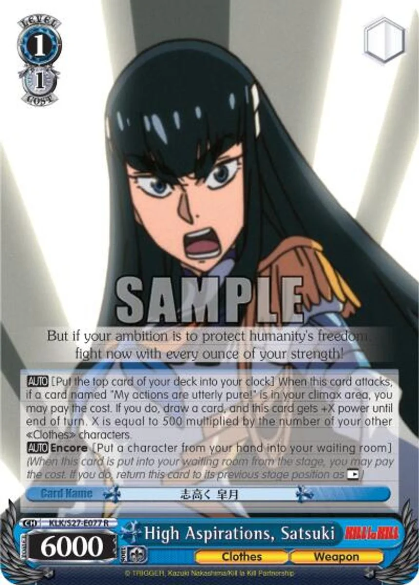 High Aspirations, Satsuki 「KLK/S27-E077」「EN」