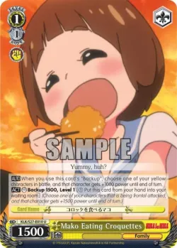 Mako Eating Croquettes #KLK/S27-E010 · Weiss Schwarz