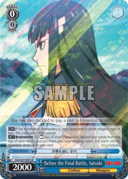 Before the Final Battle, Satsuki 「KLK/S27-E073」「EN」
