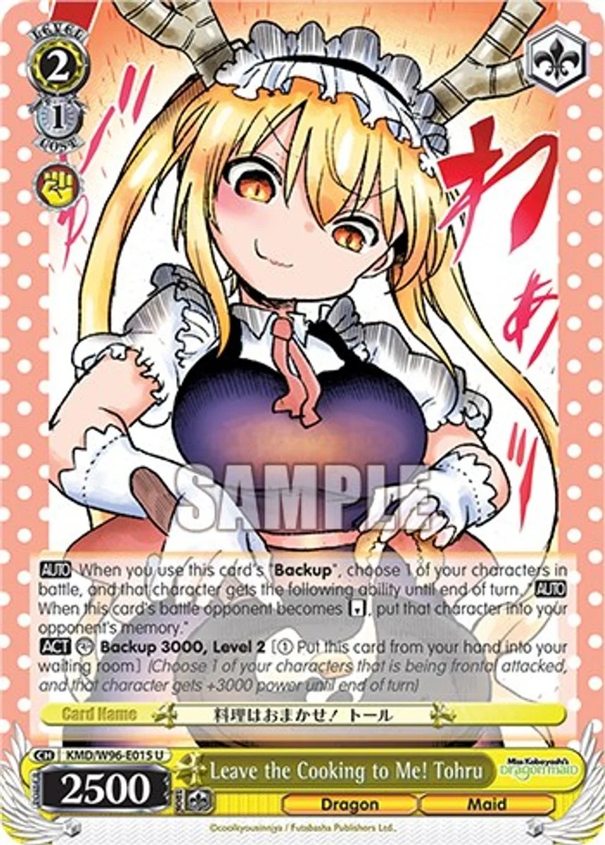 Leave the Cooking to Me! Tohru 「KMD/W96-E015」「EN」