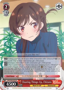 Clearing Things Up, Chizuru #KNK/W86-E054 · Weiss Schwarz