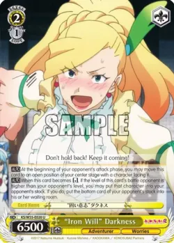 "Iron Will" Darkness #KS/W55-E020 · Weiss Schwarz