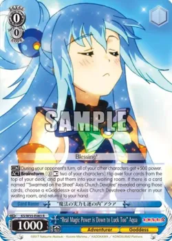 "Real Magic Power is Down to Luck Too" Aqua 「KS/W55-E083」「EN」