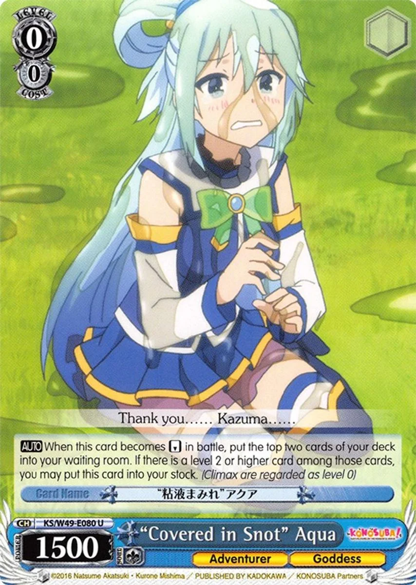 “Covered in Snot” Aqua 「KS/W49-E080」「EN」