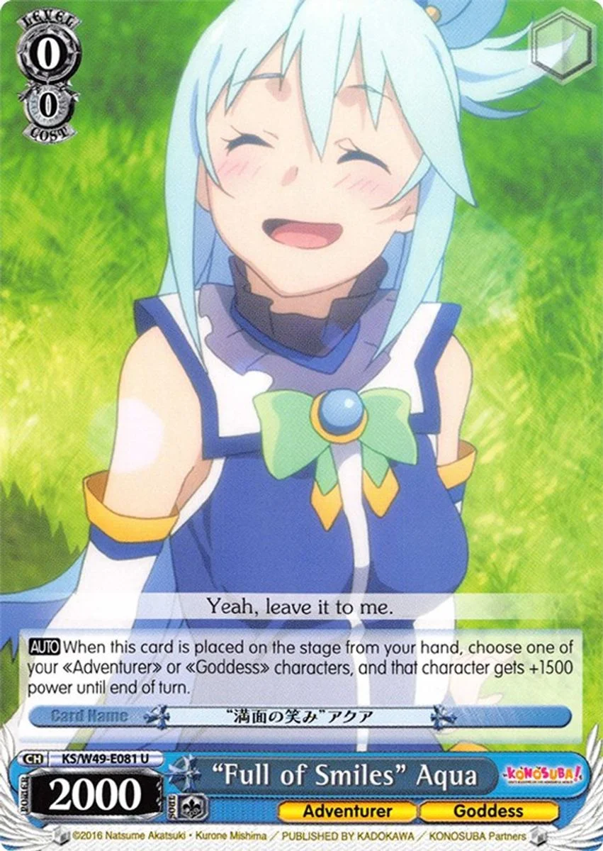 “Full of Smiles” Aqua 「KS/W49-E081」「EN」