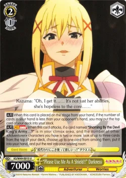 “Please Use Me As A Shield!!” Darkness #KS/W49-E015 · Weiss Schwarz