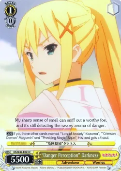 “Danger Perception” Darkness #KS/W49-E023 · Weiss Schwarz