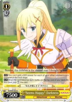 “Seems Happy” Darkness #KS/W49-E025 · Weiss Schwarz