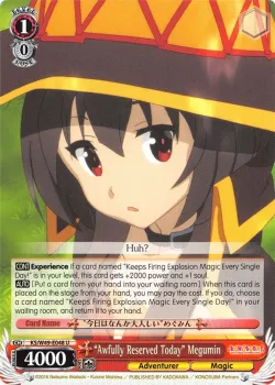 “Awfully Reserved Today” Megumin #KS/W49-E048 · Weiss Schwarz