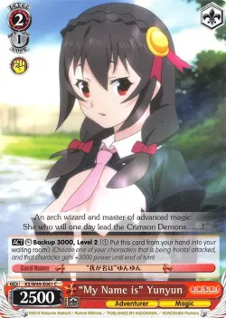“My Name is” Yunyun 「KS/W49-E061」「EN」