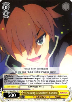 “Choosing A Goddess” Kazuma 「KS/W49-TE01」「EN」