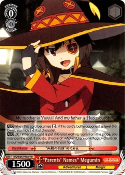 “Parents' Names” Megumin 「KS/W49-TE02」「EN」