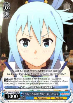 “How It Works in Worlds Like This” Aqua 「KS/W49-TE13」「EN」