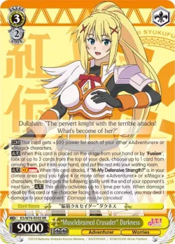 "Musclebrained Crusader" Darkness #KS/W76-E002 · Weiss Schwarz
