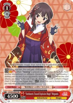 "Sentiments Toward Explosion Magic" Megumin #KS/W76-E031 · Weiss Schwarz