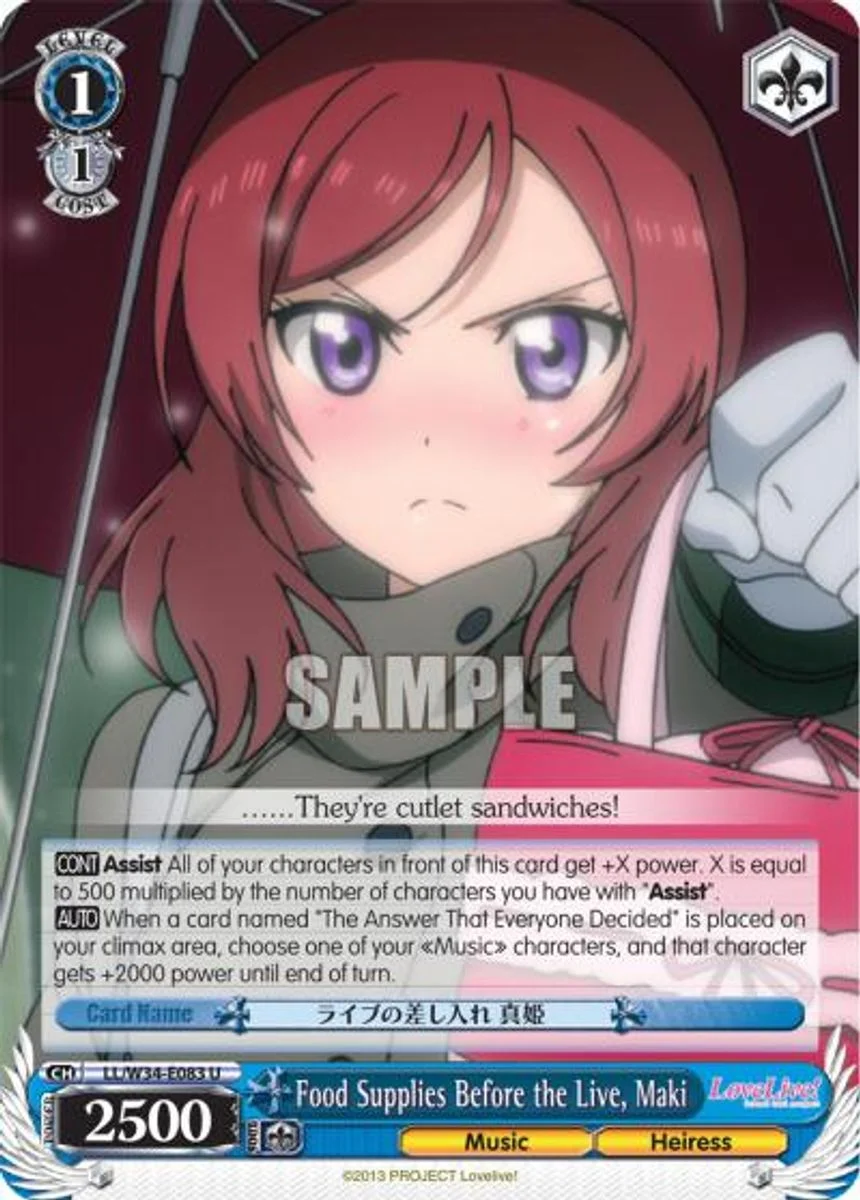 Food Supplies Before the Live, Maki 「LL/W34-E083」「EN」