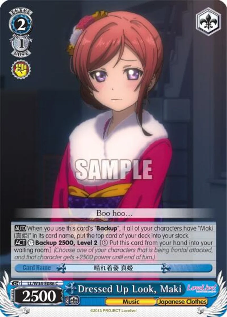 Dressed Up, Maki 「LL/W34-E086」「EN」