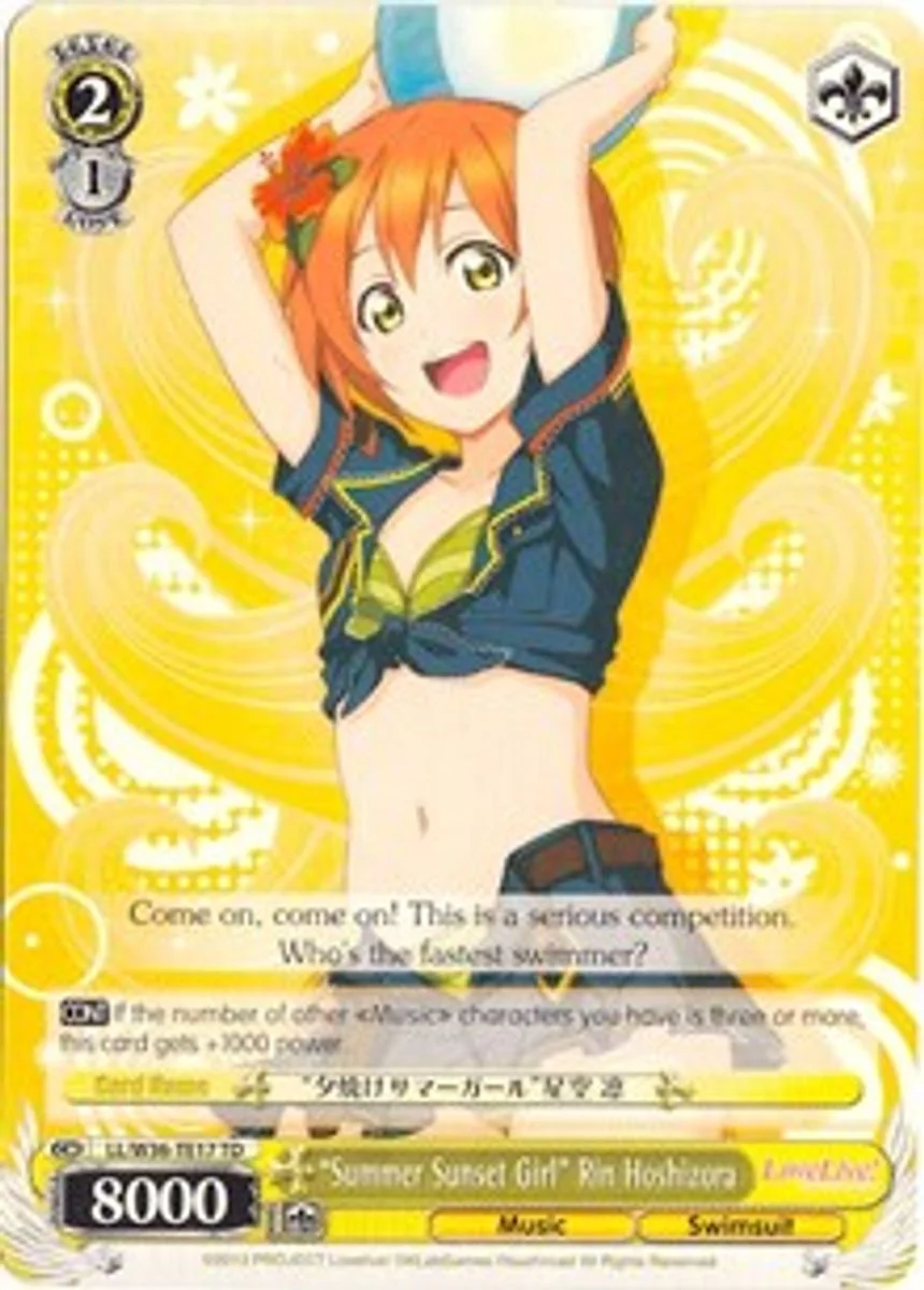 “Summer Sunset Girl” Rin Hoshizora 「LL/W36-TE17」「EN」