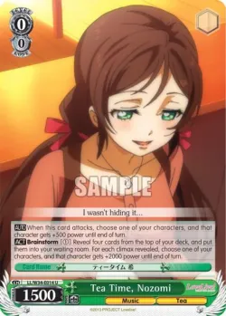 Tea Time, Nozomi #LL/W34-E014 · Weiss Schwarz