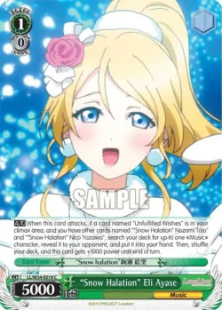 "Snow Halation" Eli Ayase #LL/W34-E019 · Weiss Schwarz