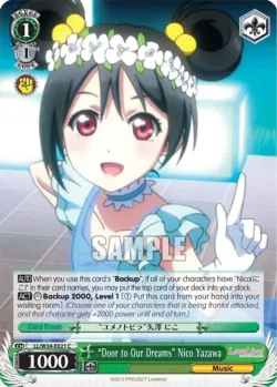 "Door to Our Dreams" Nico Yazawa #LL/W34-E021 · Weiss Schwarz
