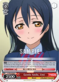 Gentle Smile, Umi #LL/W34-E048 · Weiss Schwarz