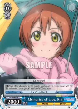 Memories of Live, Rin 「LL/W34-E091」「EN」