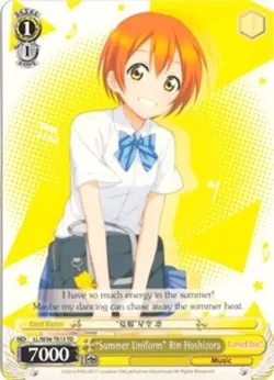 “Summer Uniform” Rin Hoshizora 「LL/W36-TE13」「EN」