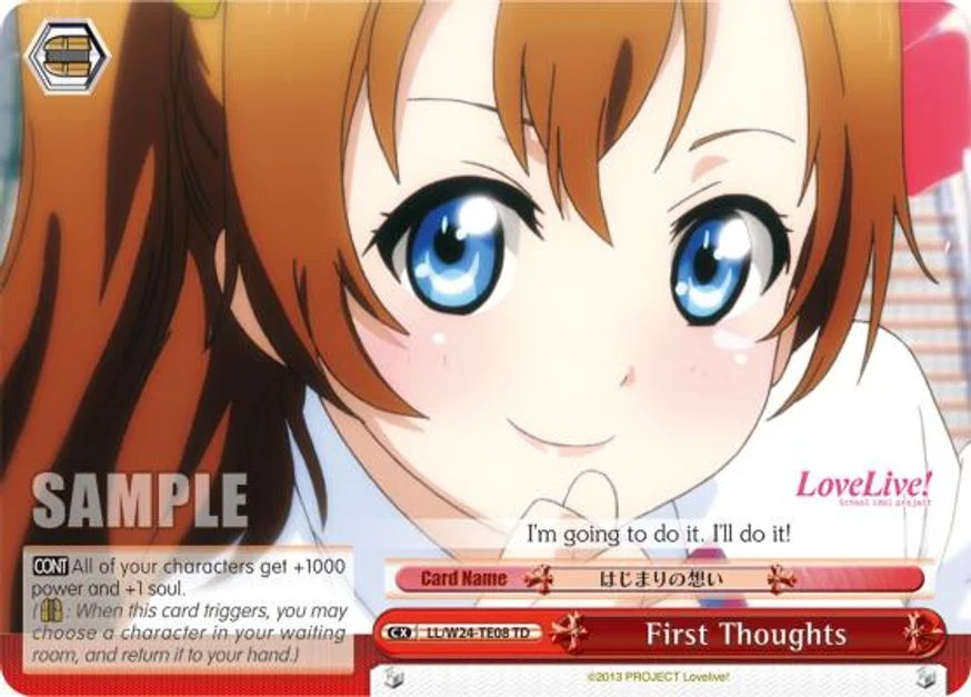 First Thoughts 「LL/W24-TE08」「EN」