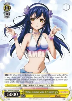 "With a Summer Smile 1,2,Jump!" μ's #LL/W24-E006d · Weiss Schwarz