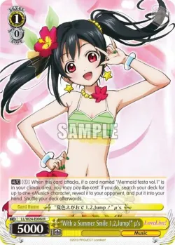 "With a Summer Smile 1,2,Jump!" μ's #LL/W24-E006i · Weiss Schwarz