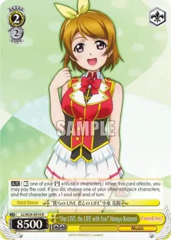 "Our LIVE, the LIFE with You" Hanayo Koizumi #LL/W24-E010 · Weiss Schwarz