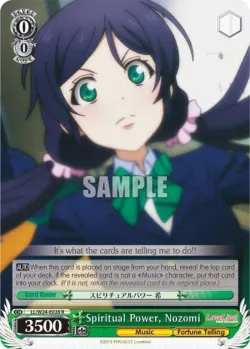 Spiritual Power, Nozomi #LL/W24-E028 · Weiss Schwarz