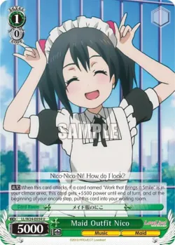 Maid Outfit Nico #LL/W24-E034 · Weiss Schwarz