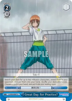 Great Day for Practice? 「LL/W24-E097」「EN」
