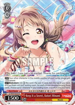 Keep It a Secret, Kotori Minami 「LL/WE39-E025」「EN」