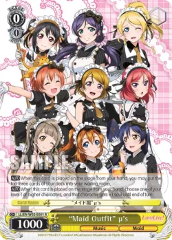 “Maid Outfit” μ's #LL/W02-E001 · Weiss Schwarz