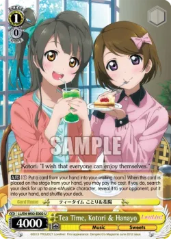 Tea Time, Kotori & Hanayo #LL/W02-E002 · Weiss Schwarz