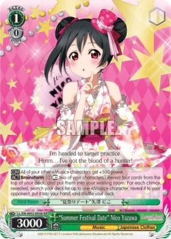 “Summer Festival Date” Nico Yazawa #LL/W02-E006 · Weiss Schwarz