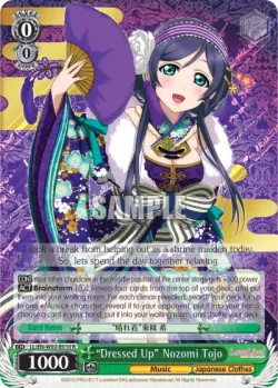 “Dressed Up” Nozomi Tojo #LL/W02-E010 · Weiss Schwarz