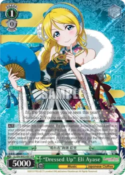 “Dressed Up” Eli Ayase #LL/W02-E014 · Weiss Schwarz